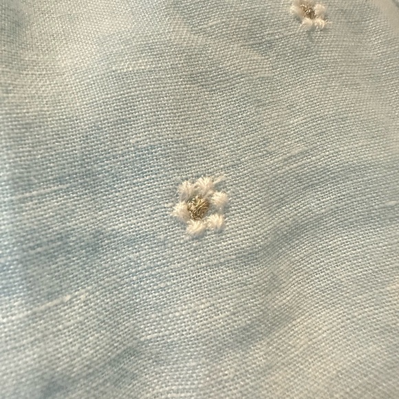 LILLY PULITZER “You Drive Me Daisy” blue Kylanne embroidered linen dress 14 NWT! - Picture 12 of 12